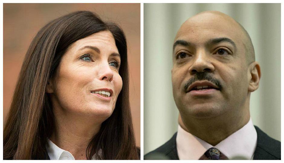 Attorney General Kathleen Kane and District Attorney Seth Williams | Photos by Matt Rourke/Associated Press