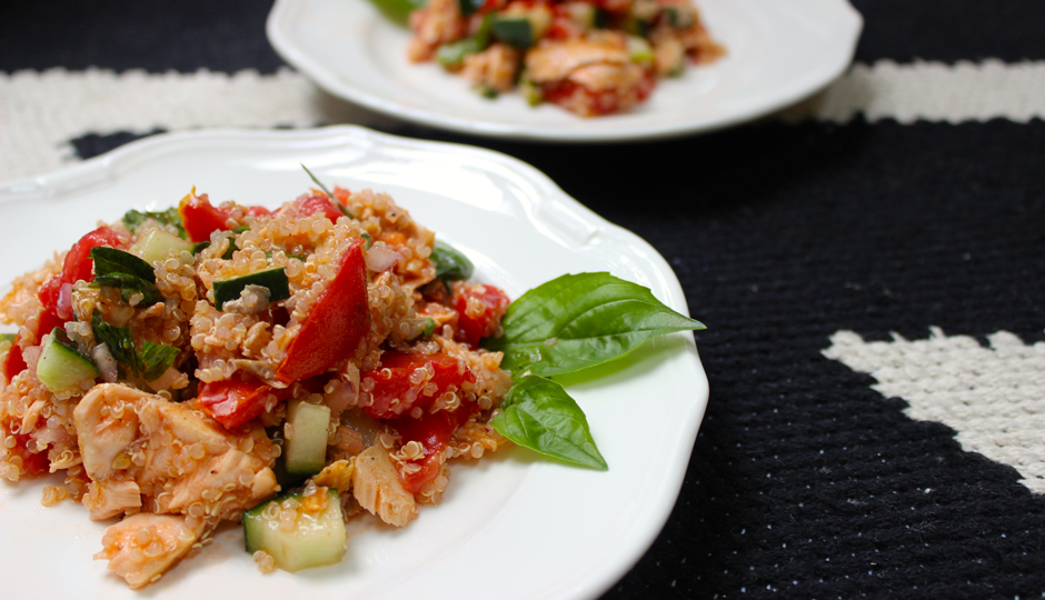 Salmon and quinoa salad | Photo by Becca Boyd