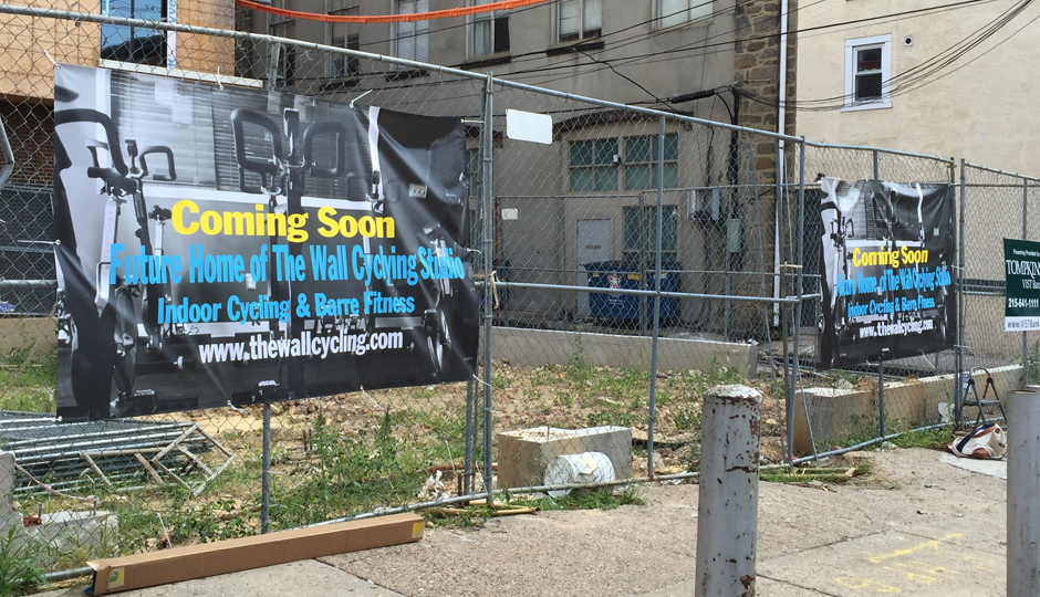 Future home of the Wall Cycling Studio