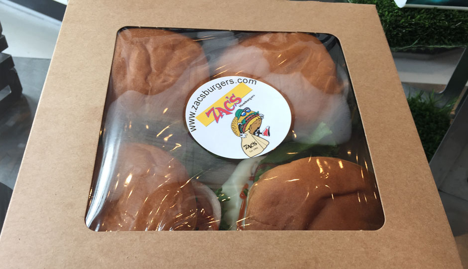 Zac's Pack - Four "fully loaded" burgers from the Zac's Burgers stand.