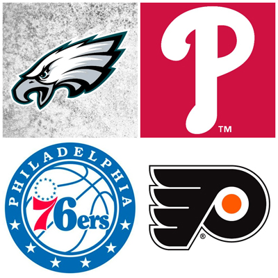 Sixers Flyers Eagles Phillies 