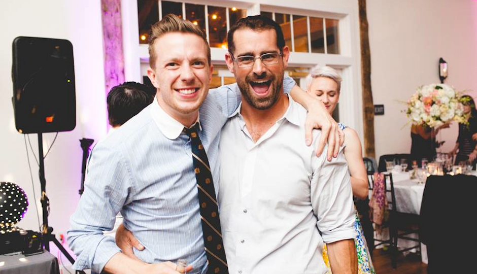 Brian Sims with his boyfriend, Brandon McMullin. Photo by Tara Beth Photography.