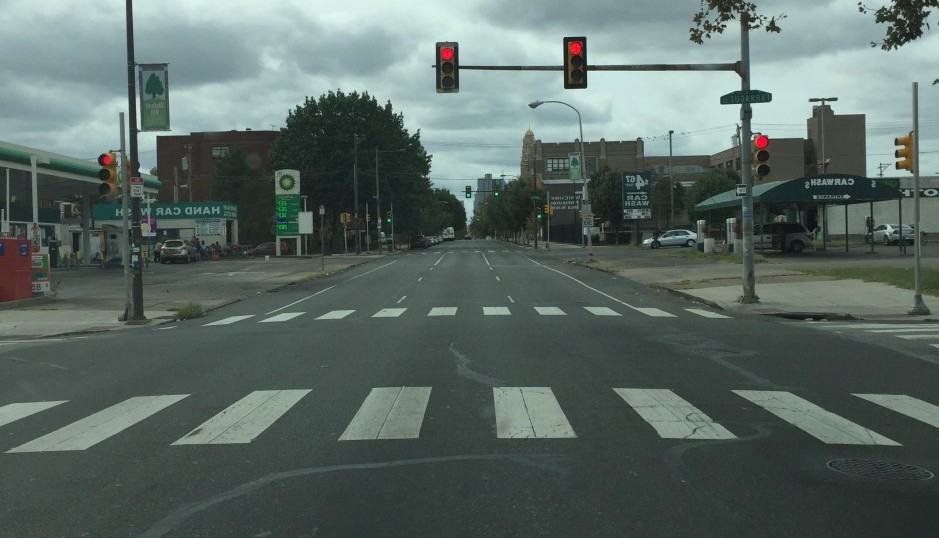 Chestnut and 46th, around 11:30. | Photo by Patrick Kerkstra