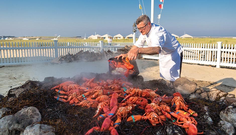 A seafood bake at the Chatham Bars Inn. Photograph: Chatham Bars Inn