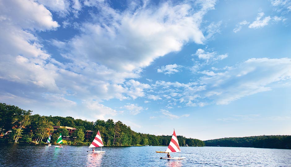 Lake Teedyuskung at the Woodloch Resort. Photograph: Woodloch Resort