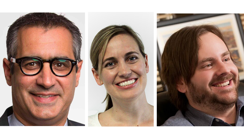 From left: Michael Idinopulos of PeopleLinx; Emily Foote of Apprennet; and Rick Nucci of Guru.