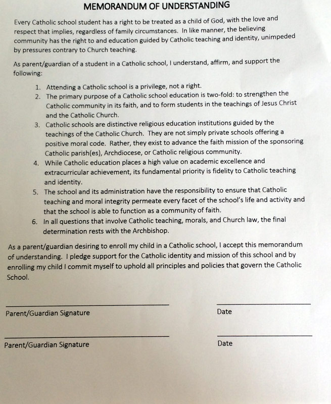 Philadelphia archdiocese memo