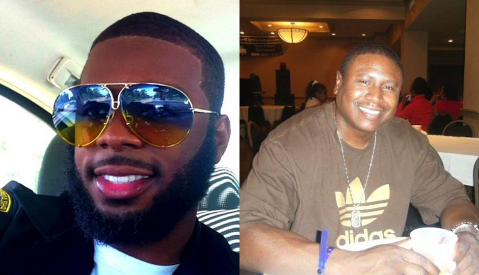 Suspects Dupree Myers (via Twitter) and Bryant Fields (via Facebook) in happier times.