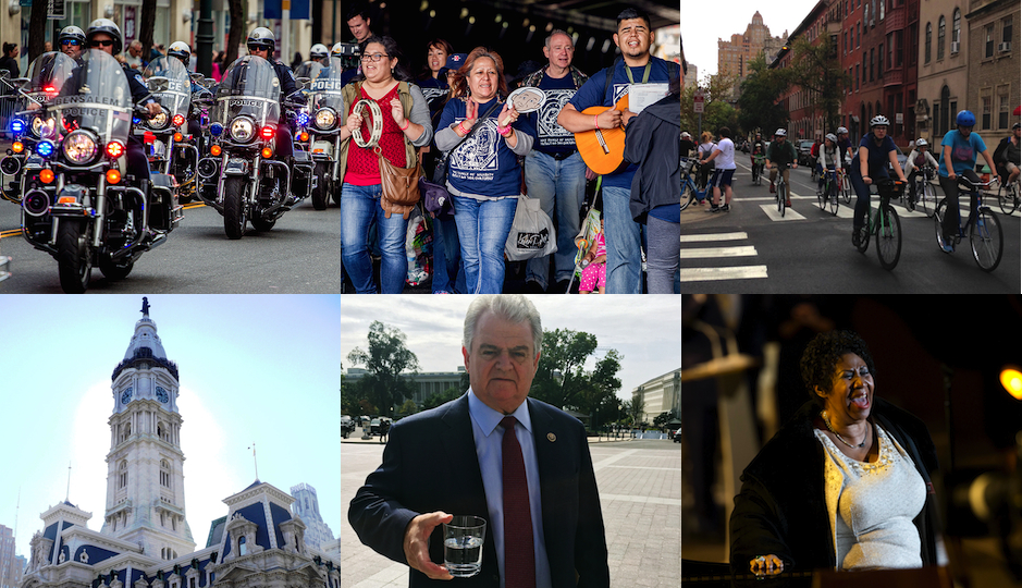 (Photo credits clockwise from top left: Jeff Fusco, Jeff Fusco, Liz Spikol, AP Photo/Alessandra Tarantino, Congressman Brady's office, Wikimedia Commons)