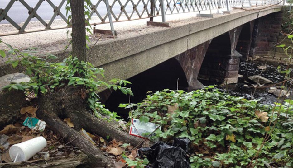 The Ridge Avenue Bridge near where Charles’s ashes were found. Photograph by Bradley Maule