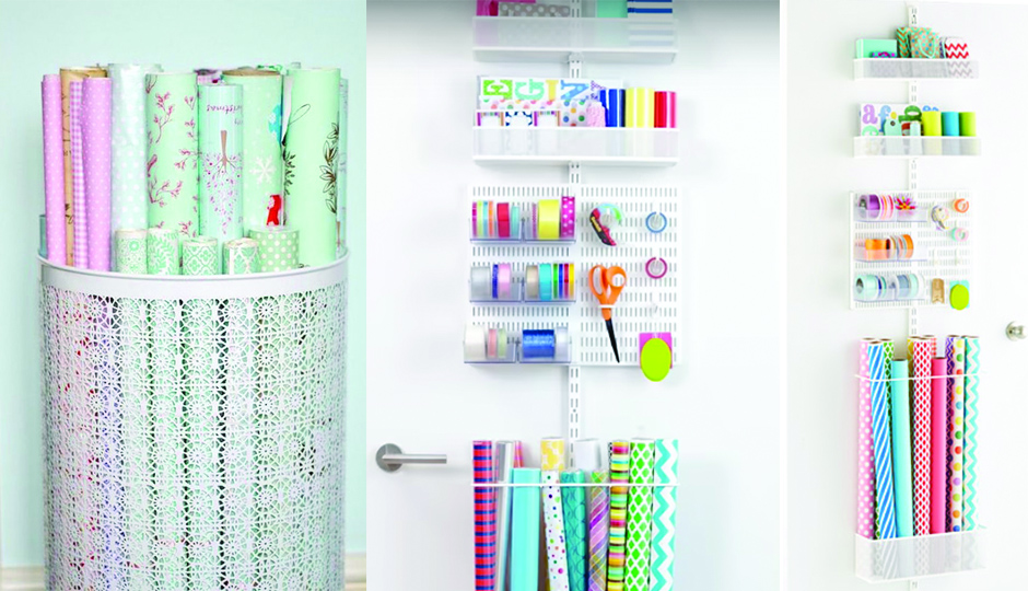 Organize Gift Wrapping