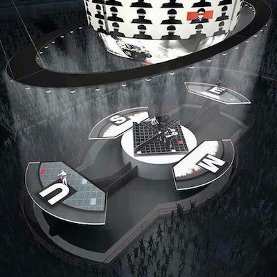 Rendering of a possible stage design. 