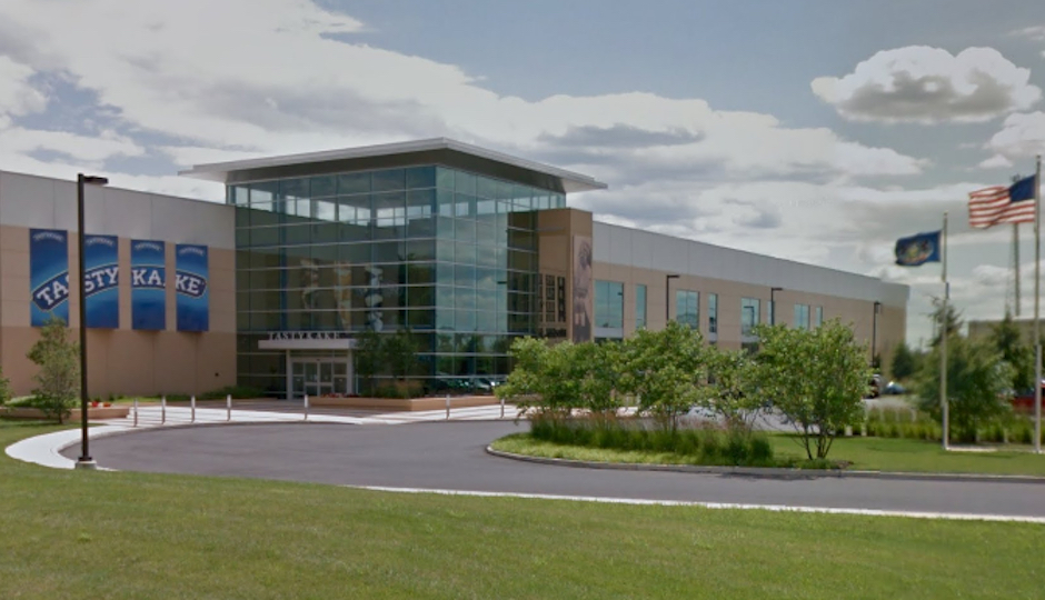 Tasty Baking Company headquarters in Southwest Philadelphia (image via Google Maps)