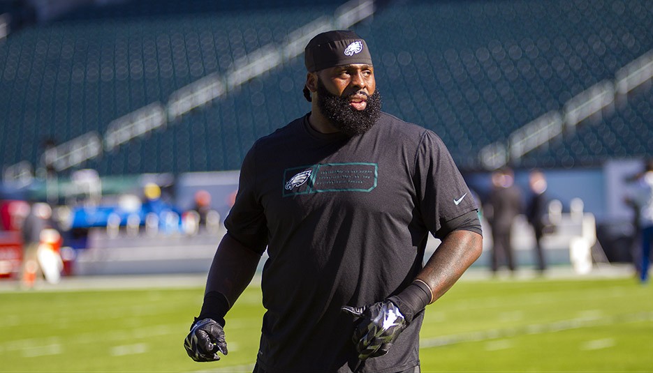Jason Peters. (Jeff Fusco)