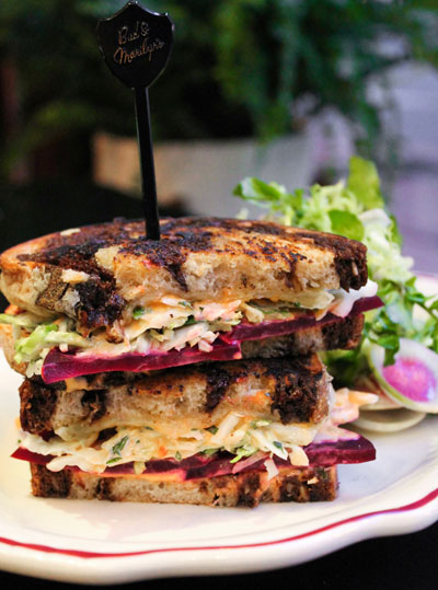 Smoked beet reuben 