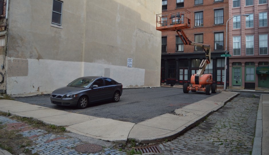 Here's the lot from a few weeks ago. | Photo: James Jennings, Renderings: Abitare Design Studio