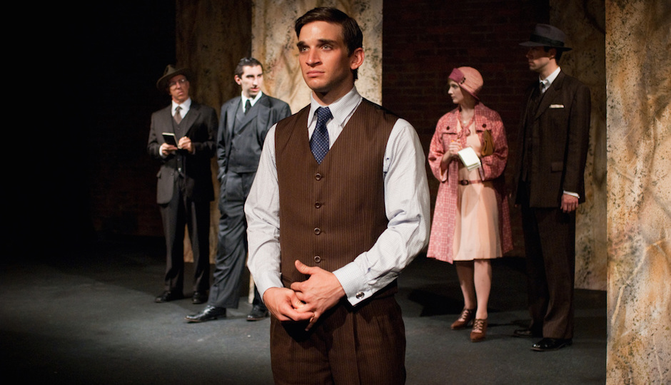 Evan Jonigkeit in Mauckingbird Theatre Company's 2009 production "Never the Sinner" | Photo by John Flak