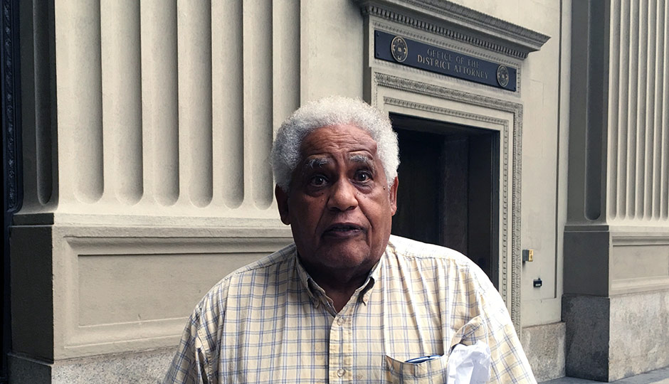 Milton Street outside the District Attorney's office