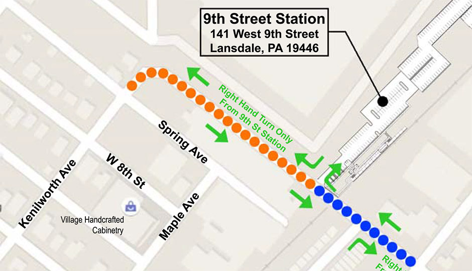 SEPTA - 9th Street Lansdale stop