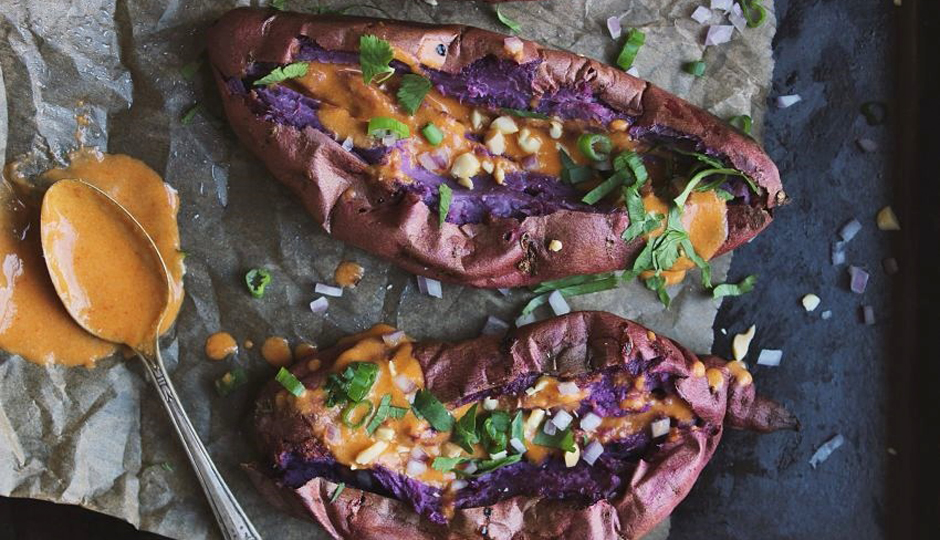 thai stuffed sweet potatoes