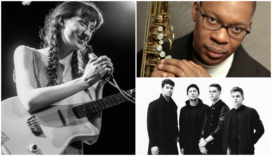 Starting left going clockwise: Frankie Cosmos (TK), Ravi Coltrane and Beat Connection all play this weekend in Philly.