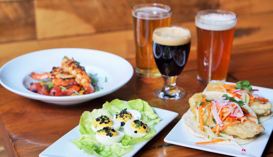 Black Friday spread at BRÜ Craft & Wurst