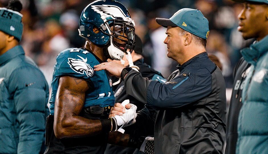 Malcolm Jenkins and Billy Davis. (Jeff Fusco)
