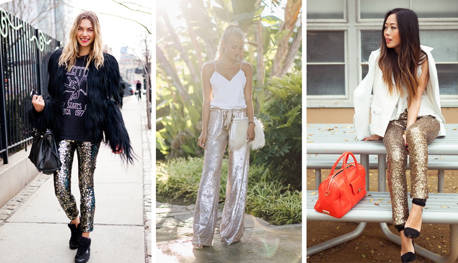 The Most Stylish People We Know Wear … Sequined Pants