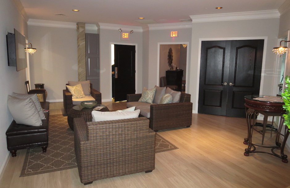 The lounge at Suede. Photo courtesy of the spa.