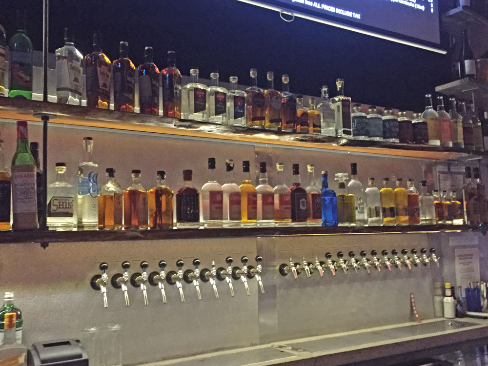 24 taps, 52 local spirits.