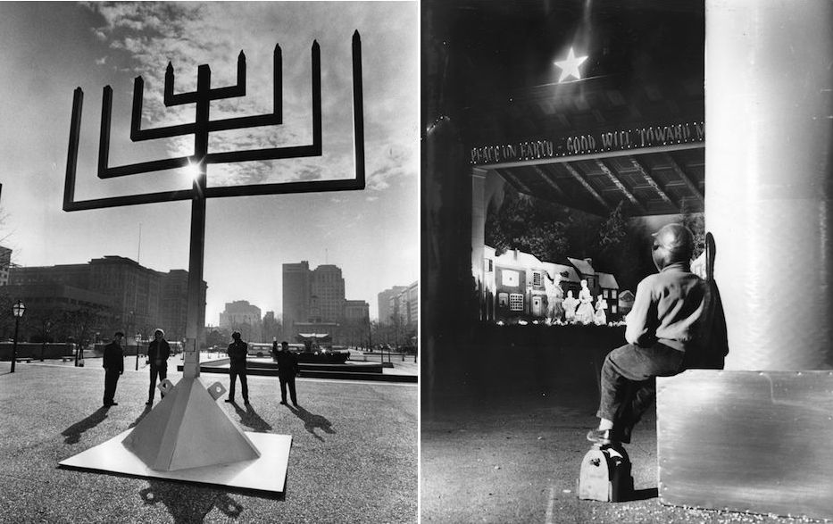 Menorah photo by Jack Tinney. Special Collections Research Center, Temple University Libraries, Philadelphia, PA.
