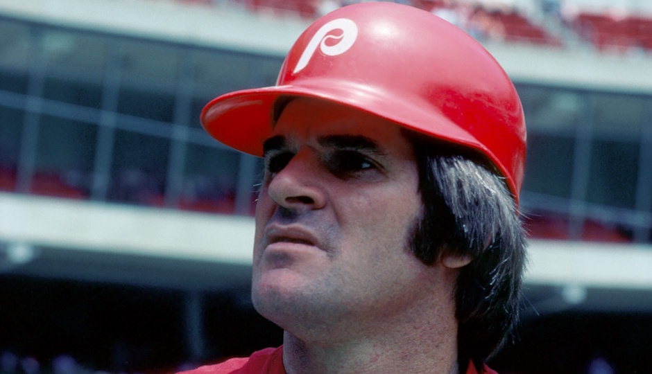 Jun 1979; Cincinnati, OH, USA; Pete Rose of the Philadelphia Phillies during the 1979 season at Riverfront Stadium prior to his game against the Cincinnati Reds. | Photo By Malcolm Emmons-USA TODAY 