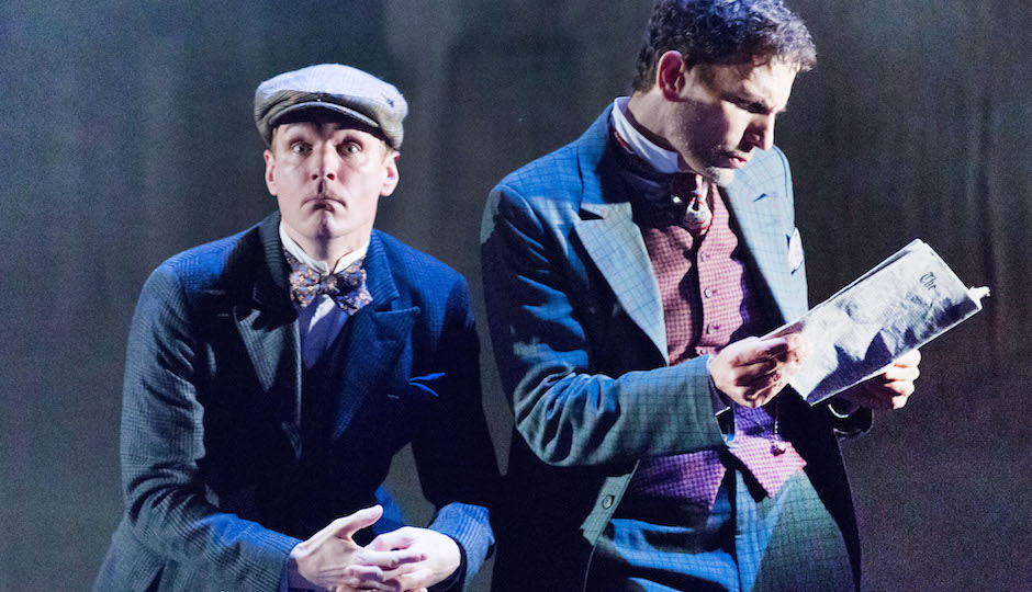Henry Clarke as Dr. Watson and Ron Menzel as Sherlock Holmes | Photo by Mark Gavin