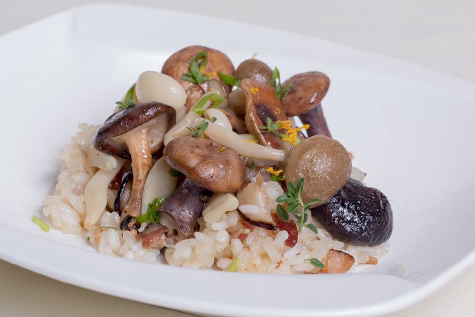 suga Five Treasure Sticky Rice with Kennett Square Mushrooms