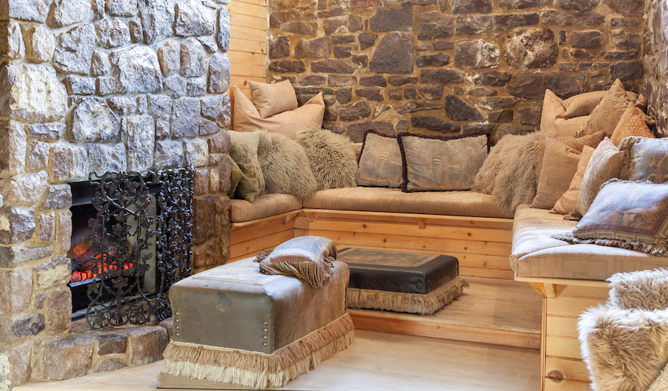 The cozy lounge at David Witchell. Photo by Courtney Apple