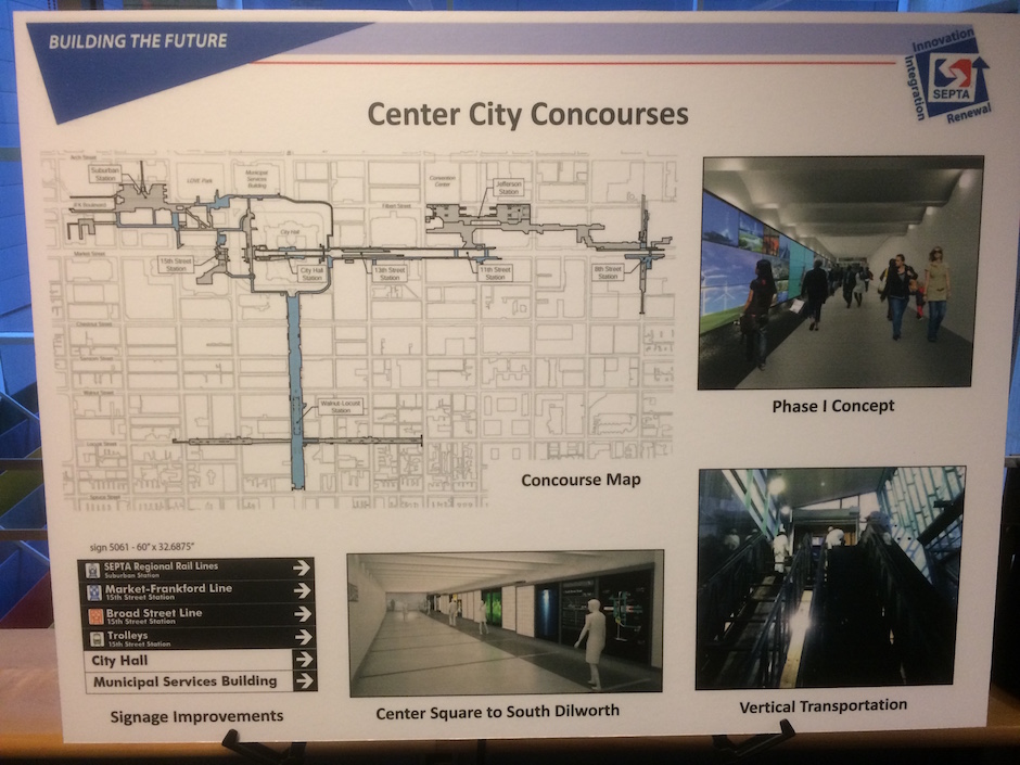 poster showing concourse work