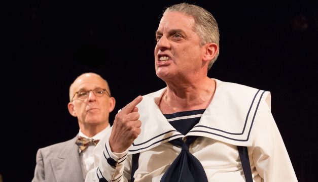 Carl N. Wallnau and Kenny Morris in Funnyman. (Photo by Mark Garvin.)