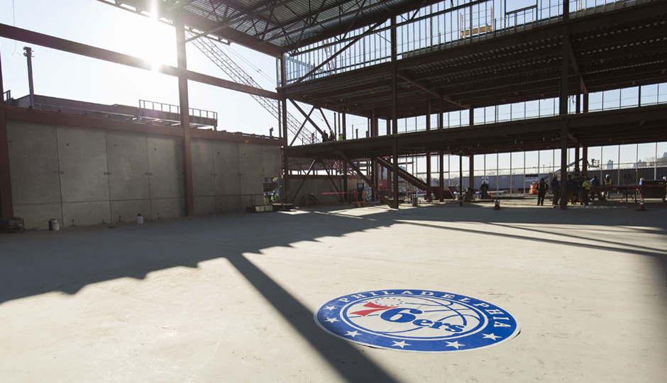 Sixers Camden facility. 