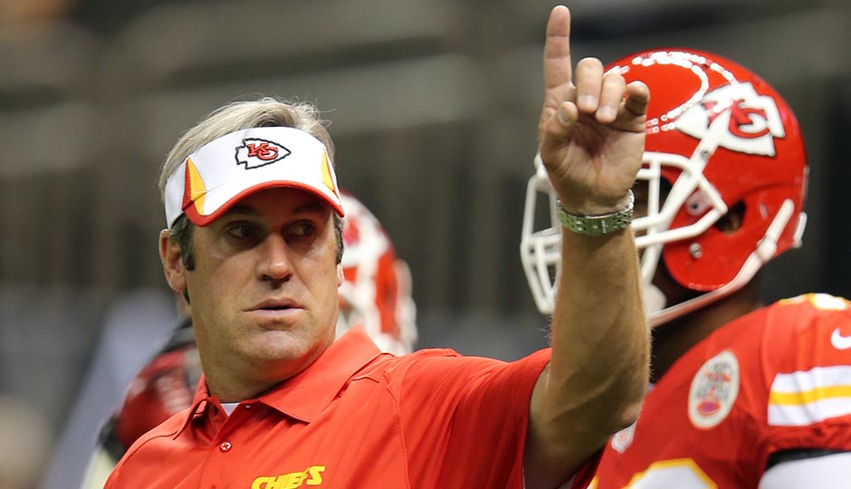 Kansas City Chiefs offensive coordinator Doug Pederson before their game against the New Orleans Saints at the Mercedes-Benz Superdome. Photo | Chuck Cook-USA TODAY Sports 