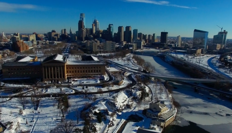 Philadelphia, post Winter Storm Jonas | Image: Matt Satell, Philly By Air