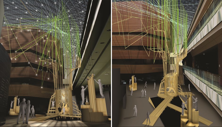 Mimi Lien's The Kinetic Tree - rendering