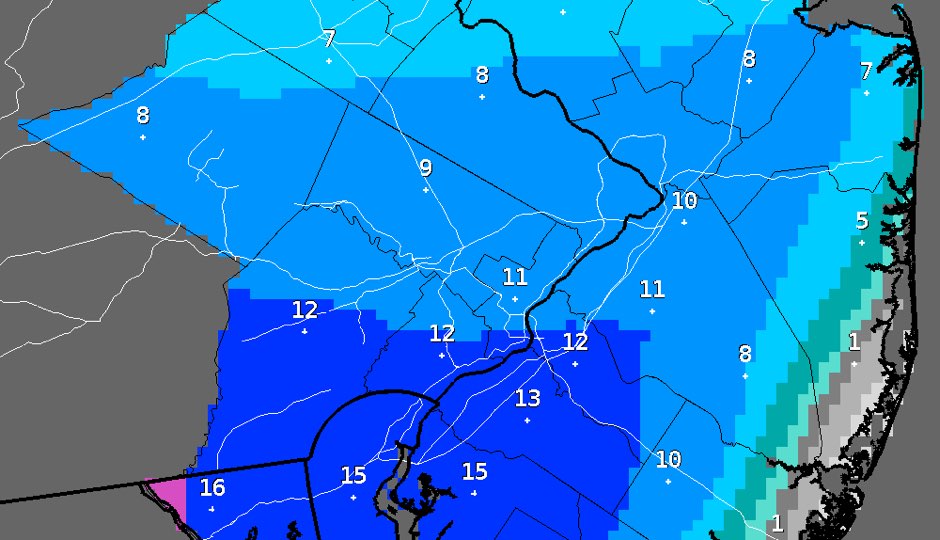 NWS - snowfall prediction