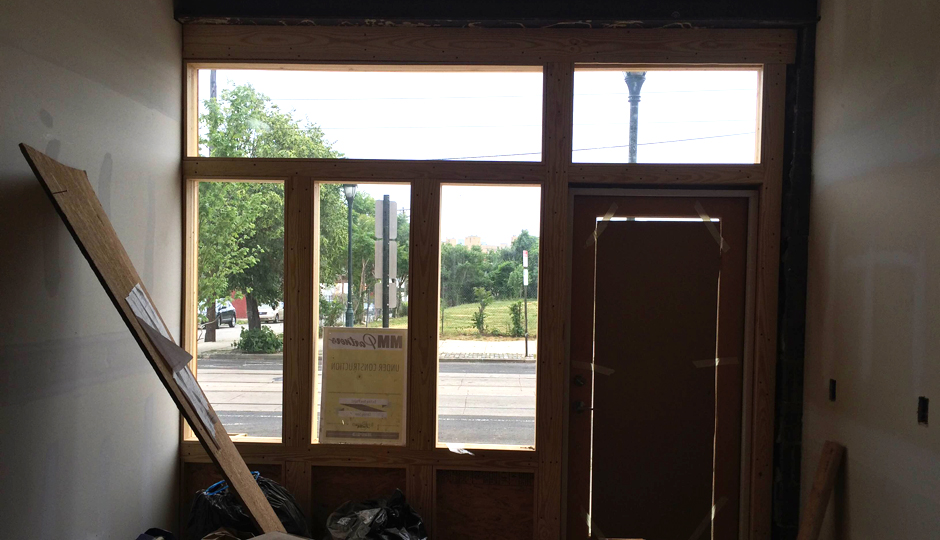 The view from the not-yet-finished Yoga and Movement Sanctuary