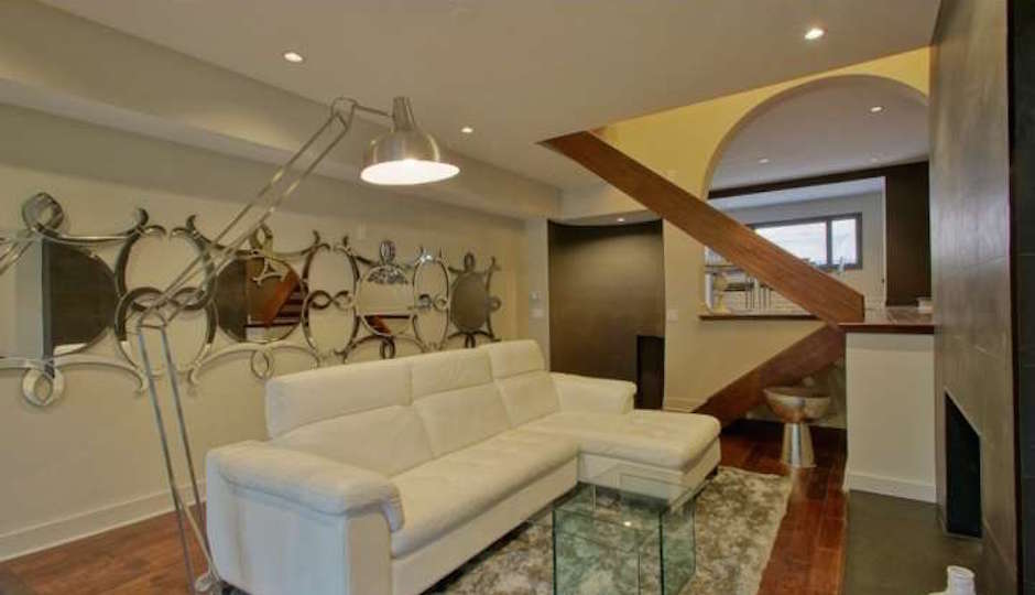 Open floor plans define this Rittenhouse Square home.