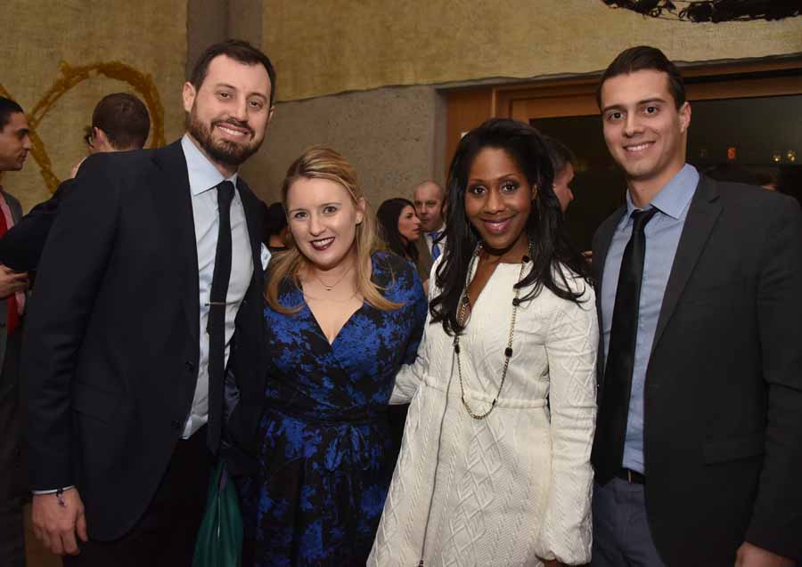 Brendan Walsh of Mole Street Productions, Laura Zieske, Dr. Jennifer N. Caudle and Brian LaPann. (Mole Street produced the Young Friends event.)