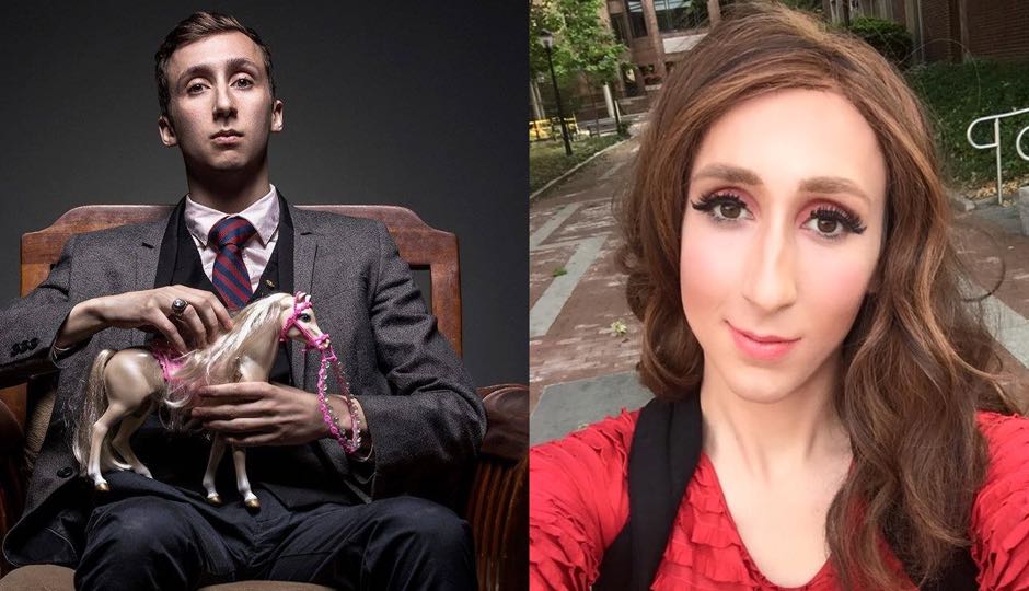 Josef and his drag persona Annie De Beers.