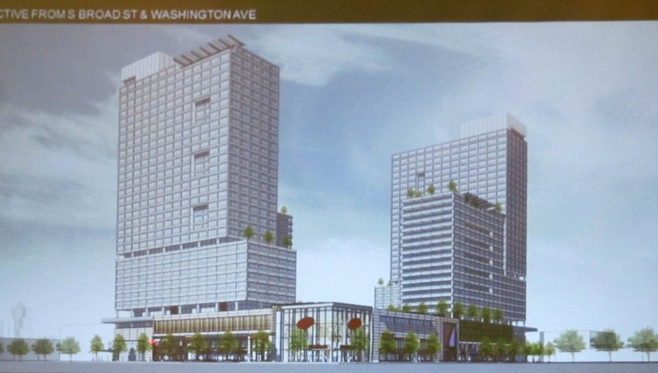 Previous rendering of Broad and Washington | Photo: James Jennings Rendering: 