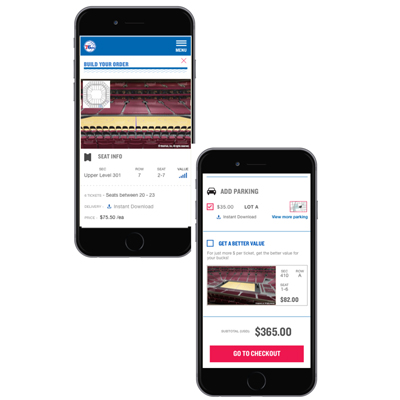 Another shot of the Sixers' new ticket-buying interface coming next season. (Photos courtesy of the Sixers.)