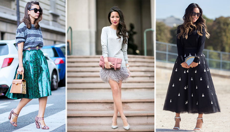 Sweater with skirt