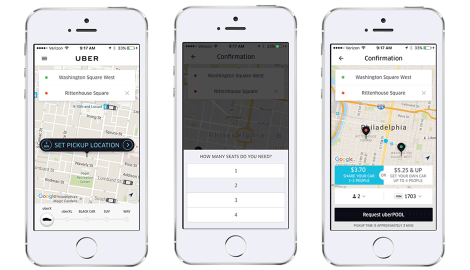 This is what UberPOOL looks like.